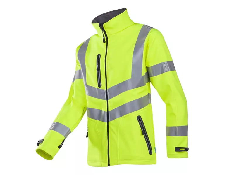 Sioen Dexter 722ZA2TU2 softshell jacket fluorescent yellow size S