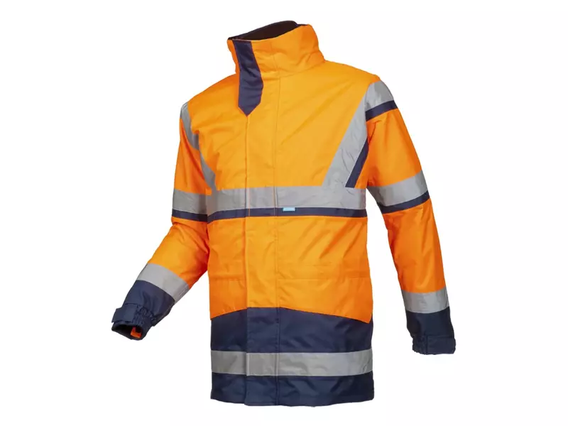 Imperméable Sioen Powell 401AN3EU1 orange fluo/bleu marine taille 3XL