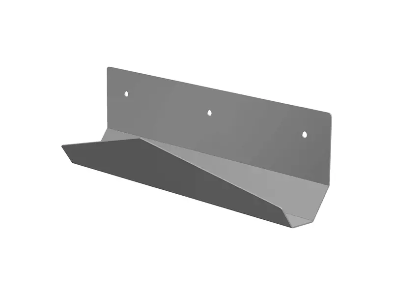 Support mural pour sacs poubelle, acier inoxydable, 500 x 157 x 149 mm