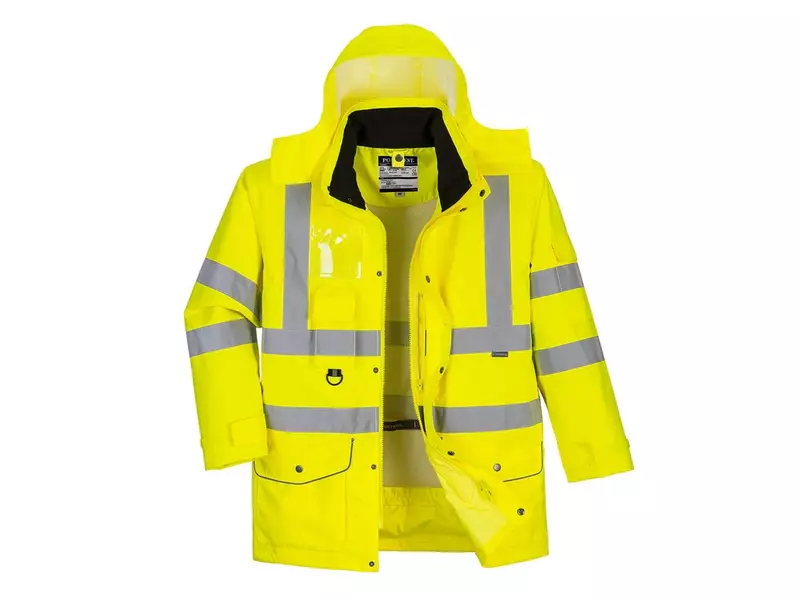 Parka Portwest S427 7 en 1 jaune fluo haute visibilité, taille XL