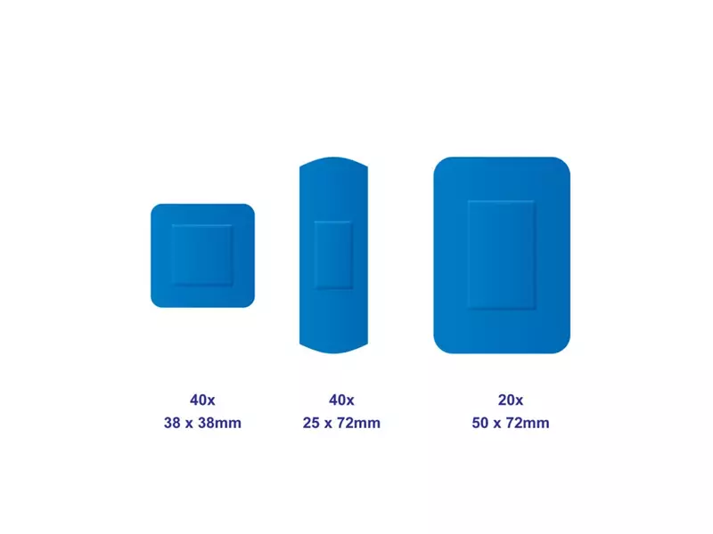 Detectaplast 8569 Elastic Mix pleisters X-ray detecteerbaar blauw