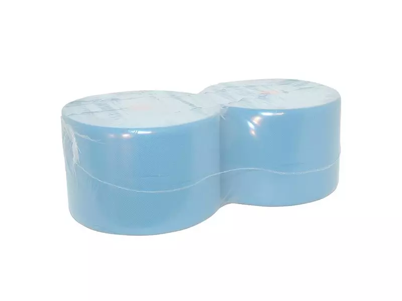 Poetsrol midi 1-laags 360 meter blauw