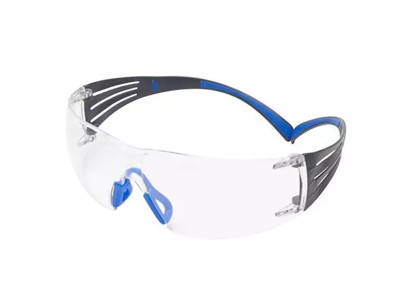 3M SecureFit 400 SF401SGAF-BLU safety glasses polycarbonate clear