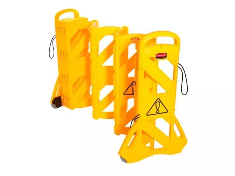 Système de confinement mobile portable Rubbermaid FG9S1100YEL jaune