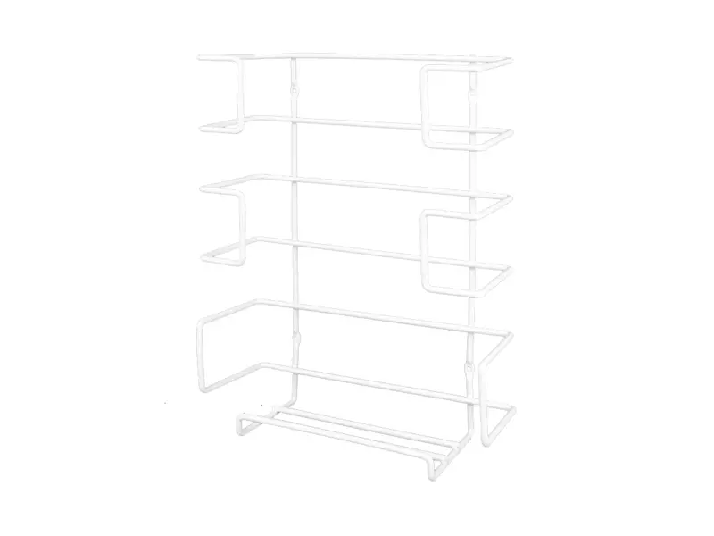 Glove dispenser wire rack open for 3 dispenser boxes