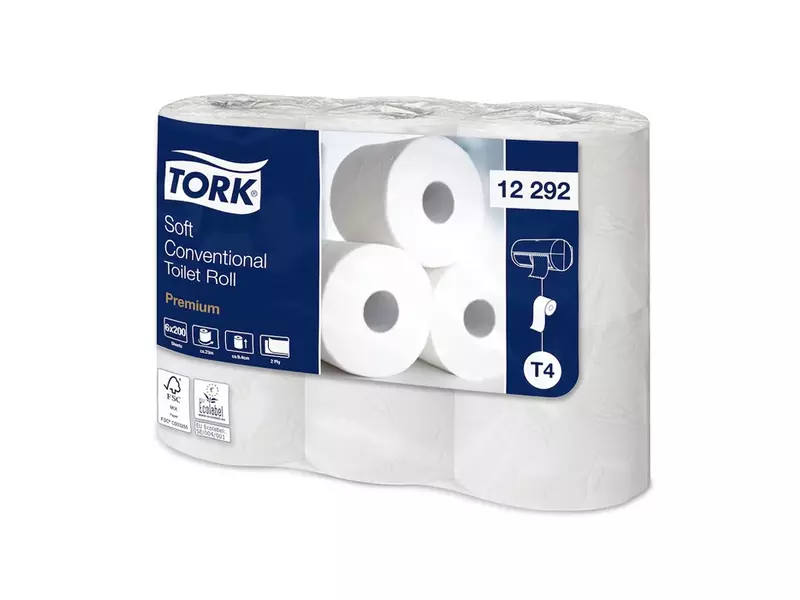 Tork Zacht Traditioneel toiletpapier 2-laags T4 200 vel wit