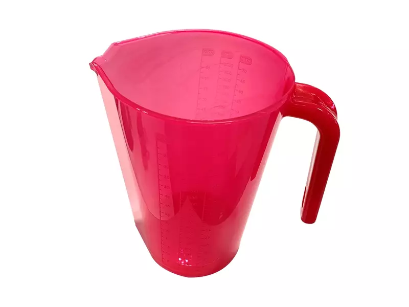 FBK 80122-3 maatbeker transparant 2 liter rood