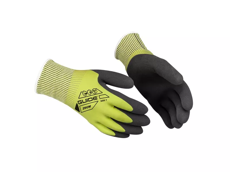 Guide 290W cold-resistant latex glove size 9