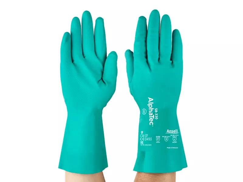 Ansell AlphaTec 58-330 handschoen nitril chemiebestendig maat 10
