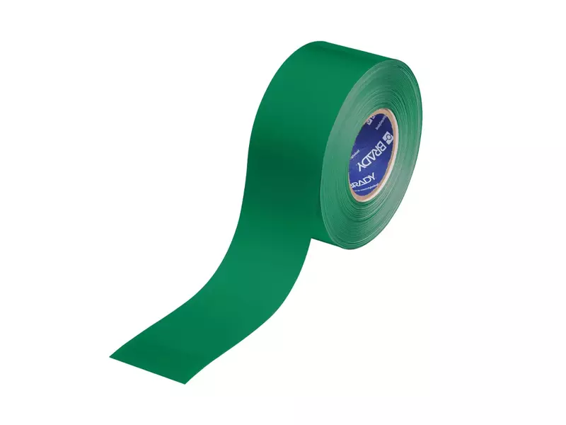 Brady ToughStripe Max afbakeningstape PE groen 76,20 mm