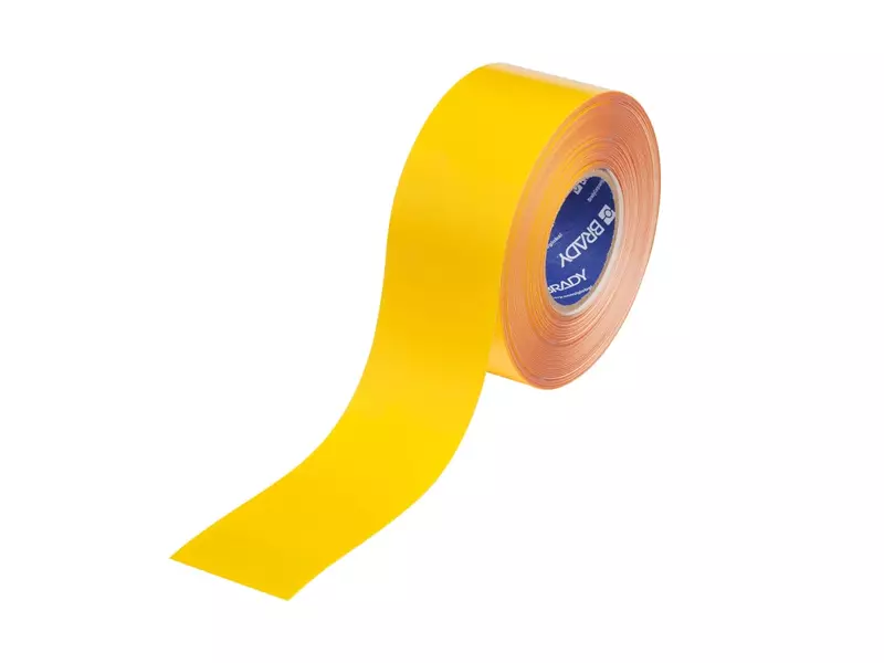 Brady ToughStripe Max afbakeningstape PE geel 76,20 mm