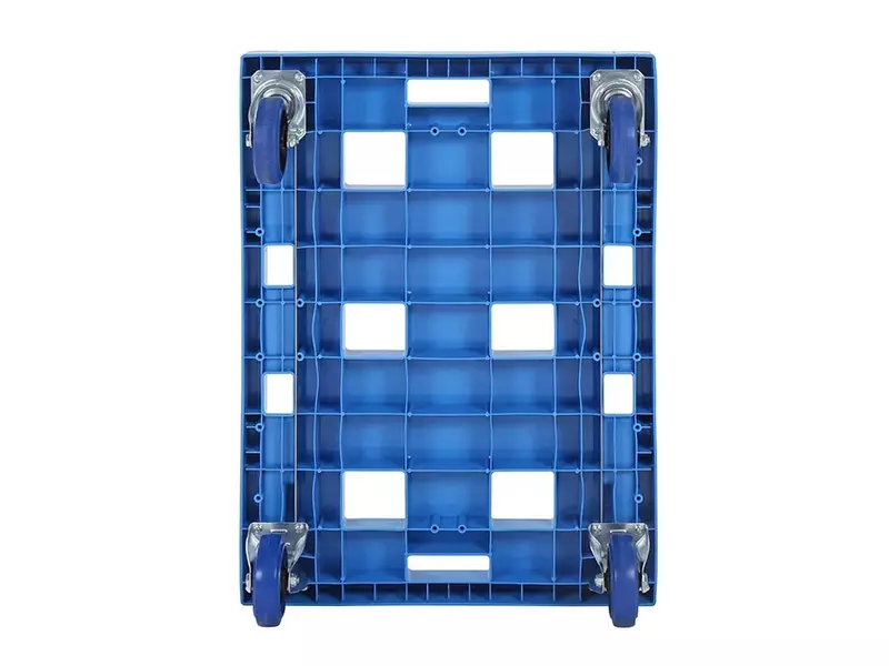 Plastic base galvanized forks 800x600 mm red