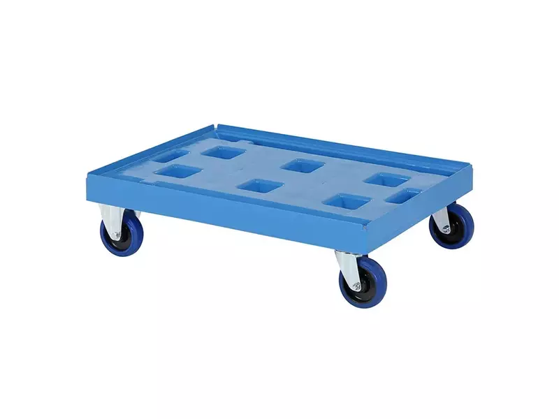 Plastic base galvanized forks 800x600 mm blue