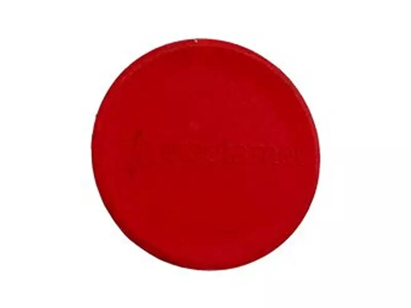 Detectamet detectable whiteboard magnet Ø34x6 mm red