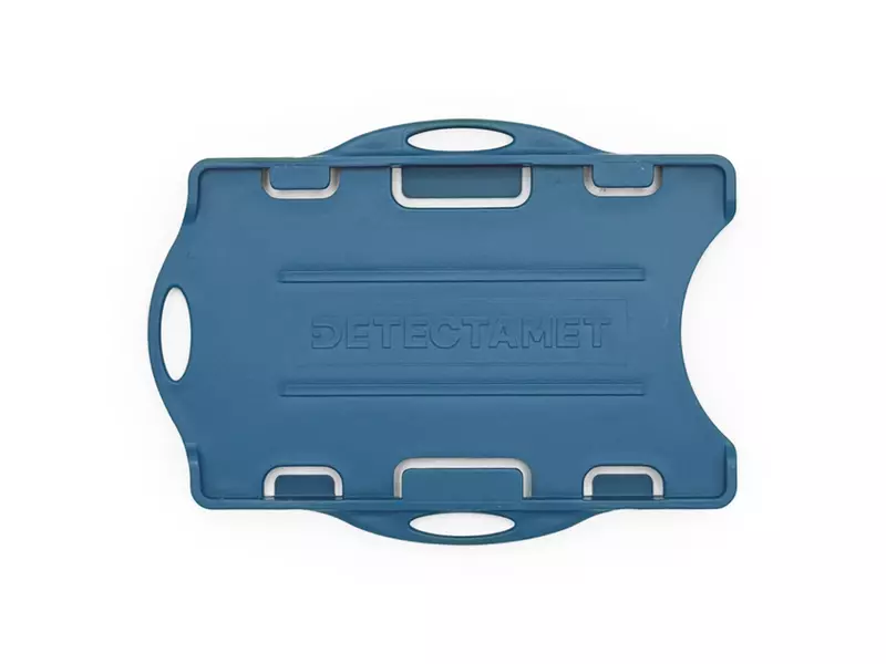 Porte-cartes Detectamet double face détectable bleu