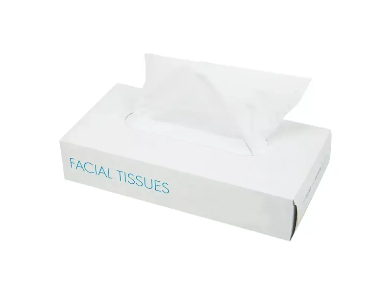Facial tissues cellulose 2-lgs 20x19,5 cm