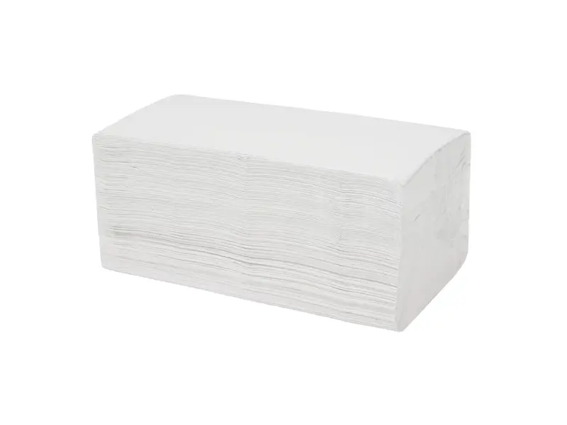 Handdoekpapier V-fold 2-laags 22x22,5 cm wit 