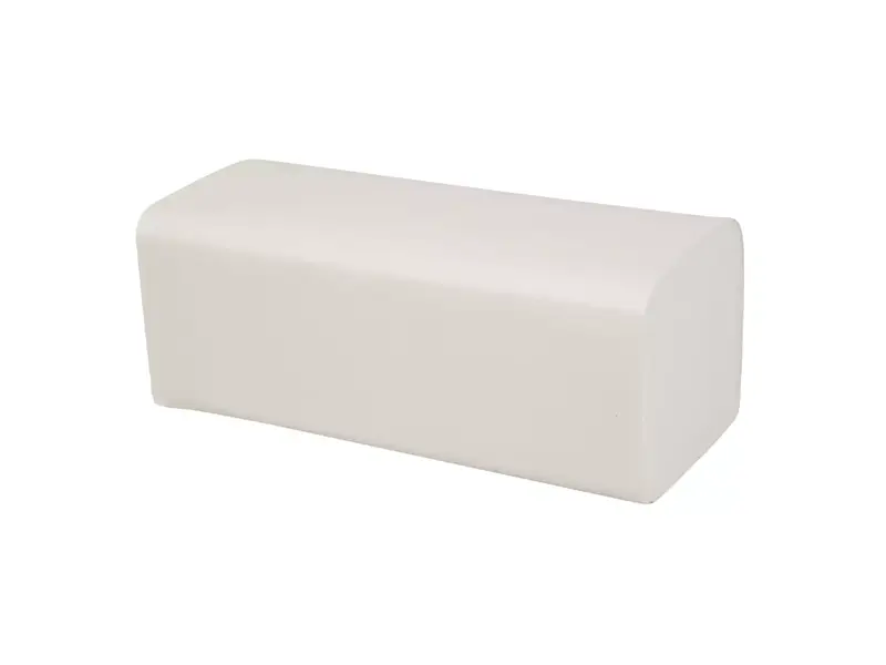 Handdoek v-fold cellulose 2-lgs 21x24 cm wit