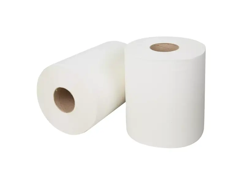Poetsrol midi euro cellulose verlijmd 2-lgs 150 m wit