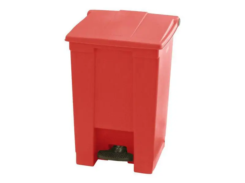 Afvalbak Step-On Classic 413x400x600 mm 45 l rood