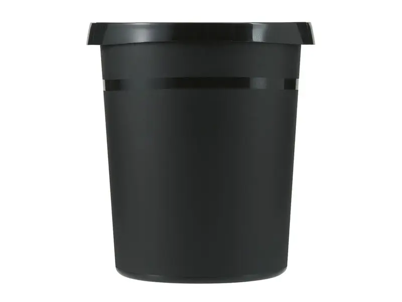 Round plastic waste bin Ø312x350 mm 18 l black