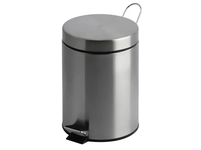 Poubelle à pédale en acier inoxydable Ø203x284 mm 5 l