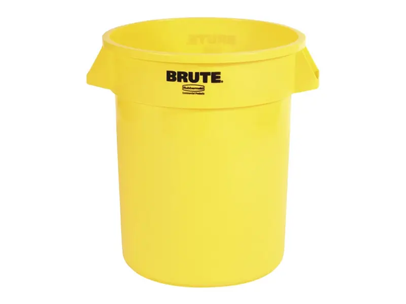 Container rond PE Brute Ø557x705 mm 121,1 l geel