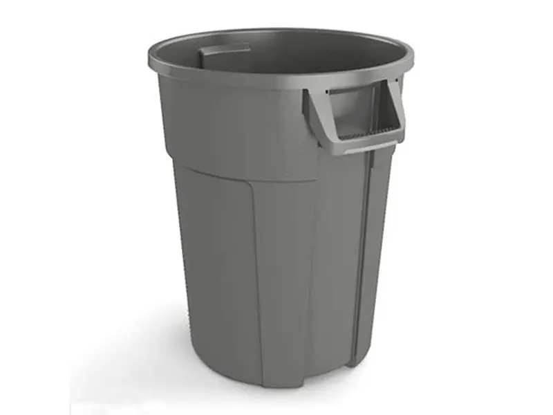 Cylindrical waste bin LDPE Ø560x630 mm 85 l blue