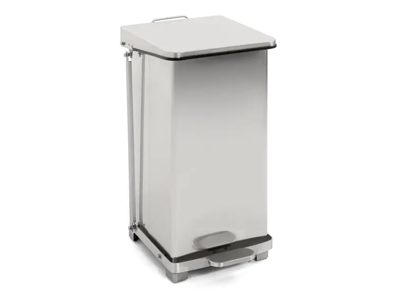Industrial stainless steel pedal bin 45 liters