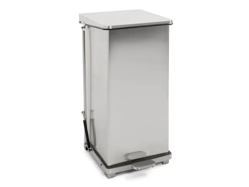 Industrial stainless steel pedal bin 90 liters