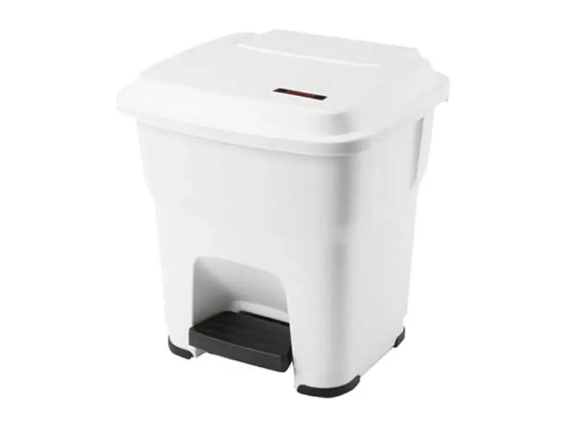 Poubelle à pédale hygiénique Vileda Hera 35 litres blanche