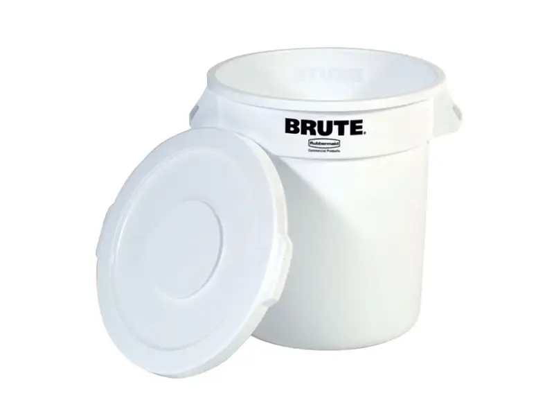 Deksel PE voor ronde Brute container 75,7 l wit
