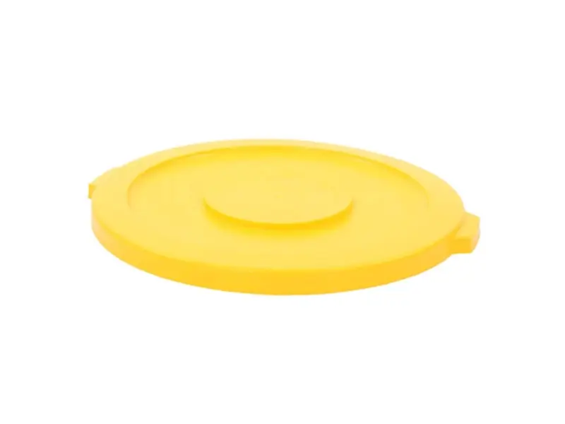 Couvercle en PE jaune pour bidon rond Brute 121,1 l