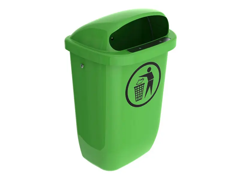 Waste bin DIN-PK 50 l lime green