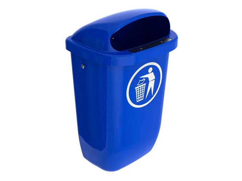 Afvalbak DIN-PK 50 l blauw
