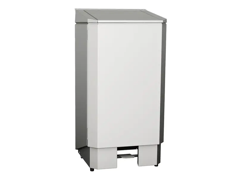 Stainless steel waste bin with removable bin 120 liters