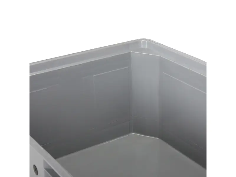 Caisse-palette 2 rails 1200x800x600 mm 330 l gris