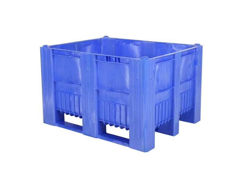Pallet box CB3 3 runners 1200 x 1000 x 740 mm 610 liters blue