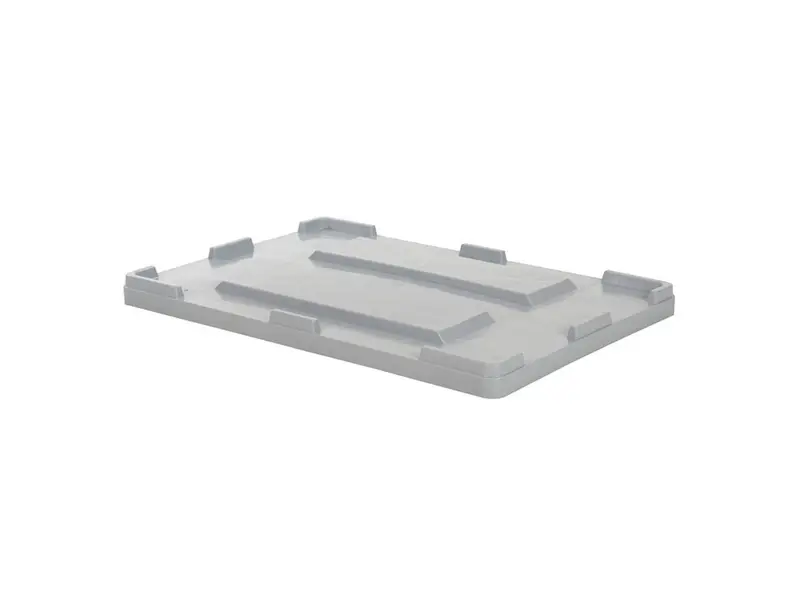 Pallet box overlay lid 1200x800 mm grey