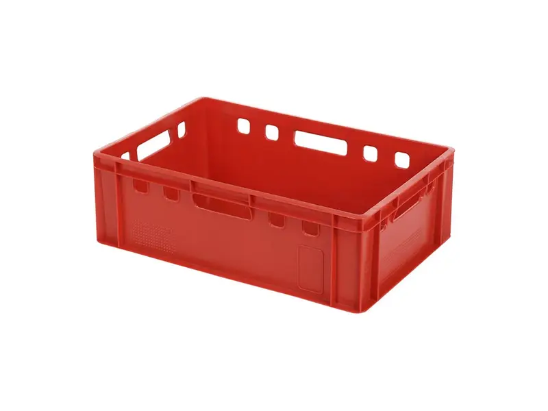 Boîte d'empilage E2 Euronorm 600x400x200 mm 35 l rouge