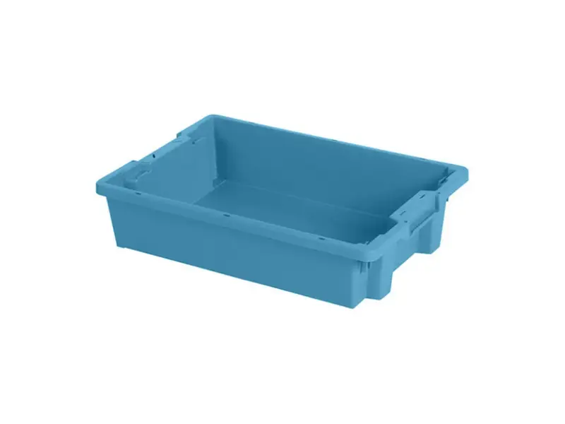 Stacking nestable container Tellus 600x400x120 mm 20 l blue