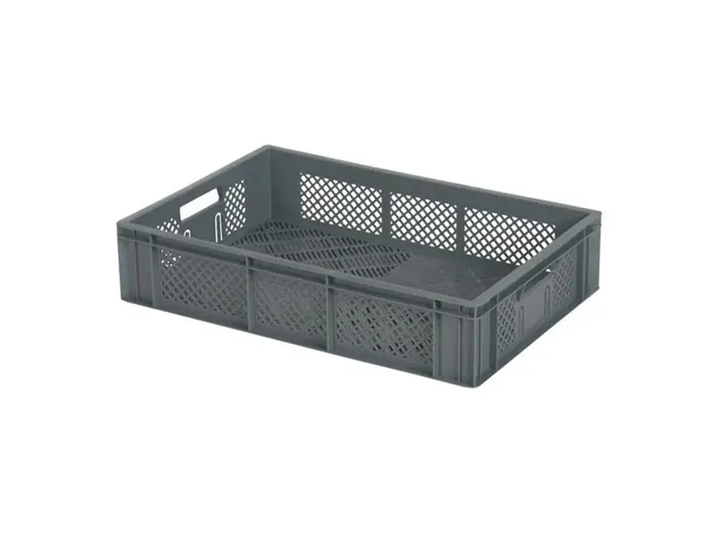 Stacking crate Euronorm RX 600x400x133 mm 24.9 liters grey