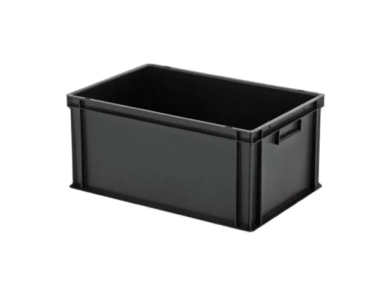 Stacking container Euronorm 600x400x280 mm 55 l black