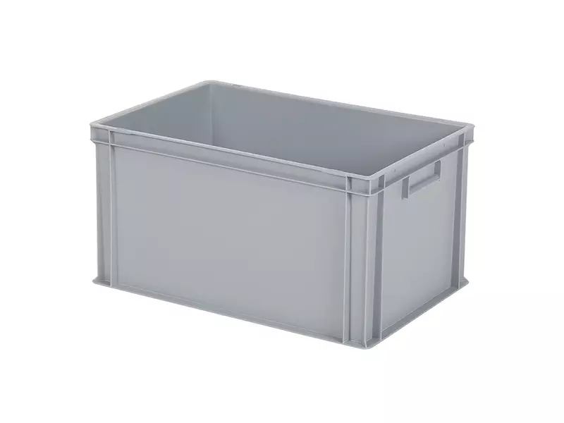 Stacking container Euronorm 600x400x320 mm 64 liters grey