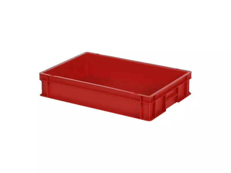 Stacking container Euronorm 600x400x120 mm 23.2 l red