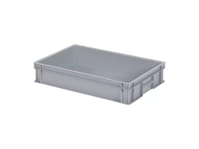 Stacking container Euronorm 600x400x120 mm 23.2 l grey