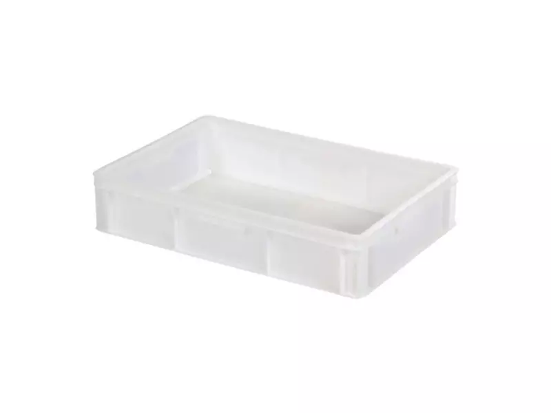 Closed stacking container 600x400x125 mm 23 l white