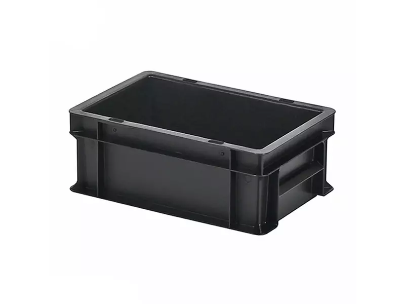 Stacking container Euronorm 300x200x118 mm 5 l black