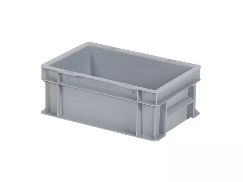 Stacking container Euronorm 300x200x118 mm 5 l grey