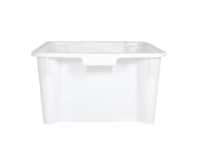 Stackable nesting box Euronorm 600x400x325 mm 50 l white